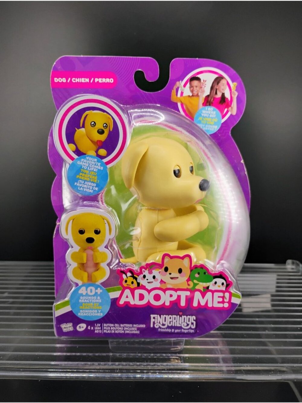 Fingerlings Adopt Me Interactive Yellow Puppy Toy Dog